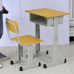 adjustable wooden student desk and chair,school set,school desk