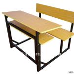 double school desk and chair