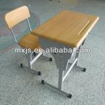 Werzalit board Adjustable Single school desk and chair