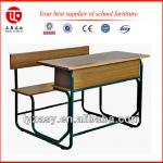 Good Quality Double School Students Combination School Desk with Chair