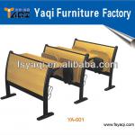 Price commercial wooden student desk and chair YA-001