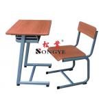 Fixed Single Desk and Chair.school furniture