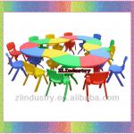 2012 Hot Sale Pre-School Plastic Assembled Table