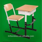 Adjustable student desk and chair