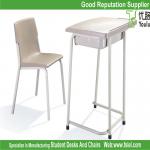 comfortable plastic metal frame school desk chair for student
