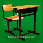 Mechanical adjustable school desk and chair