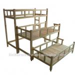 Stackable Kindergarten wood bed