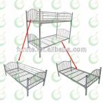 metal double bunk bed can split two single bed-BED-M-08