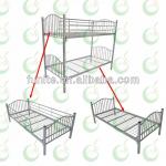 metal double bunk bed can split two single bed