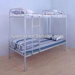 Durability silver metal triple bunk bed-