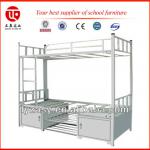 Wrougt Iron Cheap Bunk Beds for Hostels with Shoe Rack