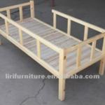 Kindergarten daycare single solid wooden bed