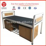 Single metal bunk beds with locker made in China