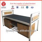 Single bed with drawer and shoe rack / metal bed / bedroom furniture