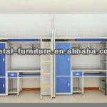 2013 modern school bed with cabinet and table dormitory bed