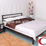 metal frame bunk beds with futon and matresses/ bedroom single metal beds-MB043