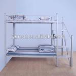 custom-made metal student dormitory bunk bed with locker-