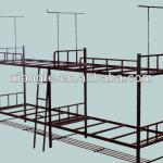 School furniture,Powerful dormitory steel bunk bed,military metal bunk bed