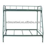 powder coated double steel bunk bed with locker WB-YJL201105