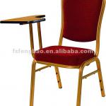 fabric cusion student chair with writing board metal student chair with tablet