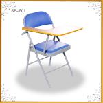 Folding metal school student chair with writing board for sale