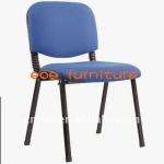 Black metal leg stacking student chair (6327)