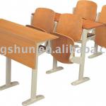 wooden simple class desk and chair