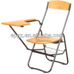 Factory Direct Provide good price of school chairs with armrest writing pad