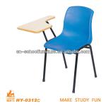 School chair with writing tablet