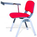 china plastic chair for school;student chair with wrting pad