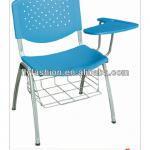 writing tablet chairs/chair with tablet arm/plastic chairs with arms