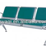 Green PU 3-seater waiting chair(YA-35B)