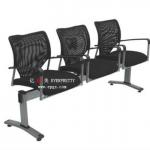 Gang Chair, Fabric Gang Chair, Steel Armrest Gang Chair-FS-68