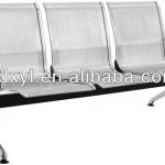 Stainless steel 3-seater airport waiting chair with armrest is offered