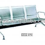 Silver and three seater airport waiting chairs