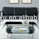 waiting sofa with chrome plating frame