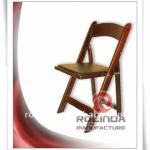Natural Wooden Folding Chair with Cushions-RLH-007FC
