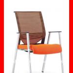 Mesh back and fabric cushion seat office waiting visitor chair