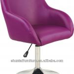 modern popular PU leather swivel living room chairs/waiting chairs