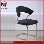 modern black PU metal waiting room leisure chair