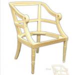 Handcraft Beechwood Nature Color Small Swan Waiting Chair-