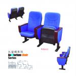 Blue fabric commercial church chair for sale