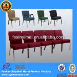 Cheap Metal Frame Stackable Church Chairs With a Book Rack XYM-G13-XYM-G13 Church Chairs With a Book Rack