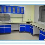 Ocean blue biological laboratory wooden furniture