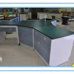 Customized hexagonal steel lab bench