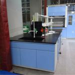 Biology and Chemistry Lab Bench with Rack