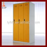 yellow assembly steel wardrobe closet, steel bedroom wardrobe design locker, steel locker wardrobe-HH-CR293