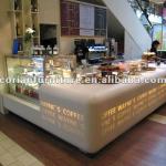 Modern designed Corian built coffee kiosk