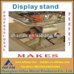 stainless steel display stand for shopping mall clothes display stand for shop/mall stand