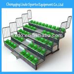 Telescopic bleachers with low backrest plastic chair LX-808-LX-808